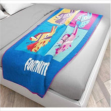 Load image into Gallery viewer, Fortnite 'Llama Grid' Silk Touch Throw, Kid's Bedding - Gifteee Unique & Unusual gifts, Cool gift ideas