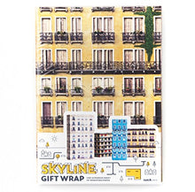 Load image into Gallery viewer, Skyline Wrapping Paper - Gifteee Unique & Unusual gifts, Cool gift ideas