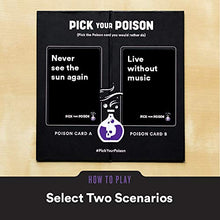 Load image into Gallery viewer, Pick Your Poison Card Game: The "What Would You Rather Do?" Party Game - Gifteee Unique & Unusual gifts, Cool gift ideas