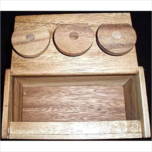 3 Wheel Combination Secret Lock Puzzle Box Unique gifts Cool Gi...