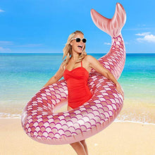 Load image into Gallery viewer, Giant Mermaid Tail Pool Float - 5 Foot - Gifteee Unique & Unusual gifts, Cool gift ideas