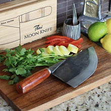 Load image into Gallery viewer, Artisan Forged Steel Thai Moon Knife - Authentic Hand Crafted in Thailand - Gifteee Unique & Unusual gifts, Cool gift ideas