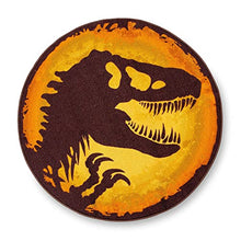 Load image into Gallery viewer, Jurassic World Logo 39-Inch Round Rug - Gifteee Unique & Unusual gifts, Cool gift ideas