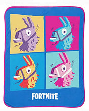 Load image into Gallery viewer, Fortnite 'Llama Grid' Silk Touch Throw, Kid's Bedding - Gifteee Unique & Unusual gifts, Cool gift ideas