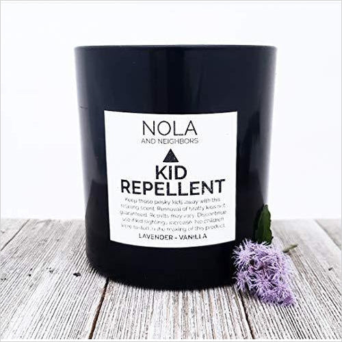 Kid Repellent Lavender vanilla scented soy candle - Gifteee. Find cool & unique gifts for men, women and kids