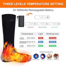 Load image into Gallery viewer, Rechargeable Electric Heated Socks - Gifteee Unique & Unusual gifts, Cool gift ideas