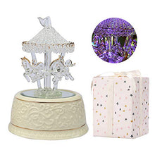 Load image into Gallery viewer, Crystal Carousel Horse Music Box - Gifteee Unique & Unusual gifts, Cool gift ideas