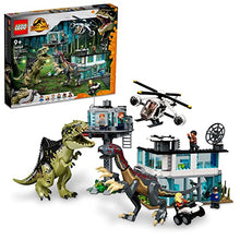 Load image into Gallery viewer, LEGO Jurassic World Giganotosaurus & Therizinosaurus Attack - Gifteee Unique & Unusual gifts, Cool gift ideas