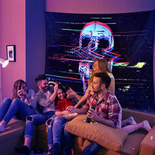 Load image into Gallery viewer, Blacklight Skull Tapestry - Gifteee Unique & Unusual gifts, Cool gift ideas
