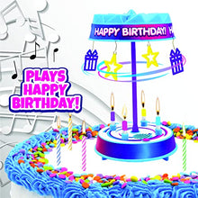 Load image into Gallery viewer, Spincredible Candle, Singing Spinning Cake Topper
