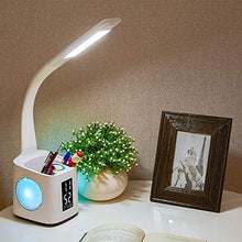 Load image into Gallery viewer, Study Desk Lamp with USB Charging Port, Calendar, & Dimmable Night Light - Gifteee Unique & Unusual gifts, Cool gift ideas