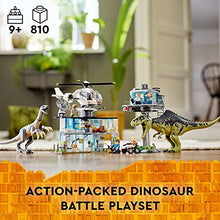 Load image into Gallery viewer, LEGO Jurassic World Giganotosaurus & Therizinosaurus Attack - Gifteee Unique & Unusual gifts, Cool gift ideas