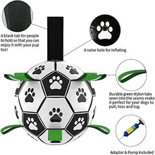 Load image into Gallery viewer, Soccer Ball with Straps Dog Toy - Gifteee Unique & Unusual gifts, Cool gift ideas