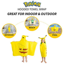 Load image into Gallery viewer, Pokemon Pikachu Bath/Pool/Beach Hooded Towel Wrap - Gifteee Unique & Unusual gifts, Cool gift ideas