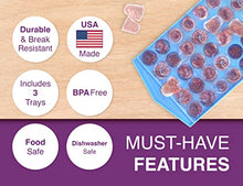 Load image into Gallery viewer, Mini Ice Cube Trays - 60 Mini Cubes Per Tray, 180 Cubes Total - Gifteee Unique & Unusual gifts, Cool gift ideas