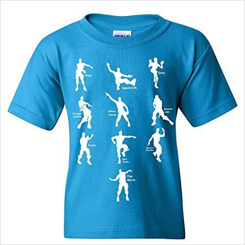 Fortnote Emote Dances -T Shirt - Gifteee. Find cool & unique gifts for men, women and kids