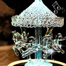 Load image into Gallery viewer, Crystal Carousel Horse Music Box - Gifteee Unique & Unusual gifts, Cool gift ideas
