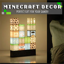 Load image into Gallery viewer, Minecraft Block Building Lamp - 16 Rearrangeable Light Blocks - Gifteee Unique & Unusual gifts, Cool gift ideas