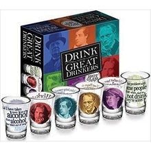 Load image into Gallery viewer, Great Drinkers Shot Glasses - Gifteee Unique & Unusual gifts, Cool gift ideas