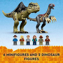 Load image into Gallery viewer, LEGO Jurassic World Giganotosaurus & Therizinosaurus Attack - Gifteee Unique & Unusual gifts, Cool gift ideas