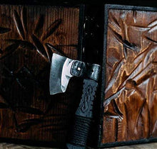 Load image into Gallery viewer, Straight razor warrior axe in Viking Celtic Nordic style - Gifteee Unique & Unusual gifts, Cool gift ideas