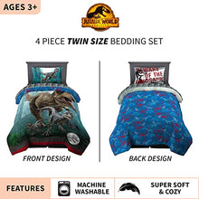 Load image into Gallery viewer, Jurassic World Dominion Velociraptor and T-Rex Super Soft Bedding - Gifteee Unique & Unusual gifts, Cool gift ideas