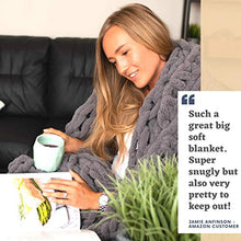 Load image into Gallery viewer, Chunky Knit Blanket - Gifteee Unique & Unusual gifts, Cool gift ideas