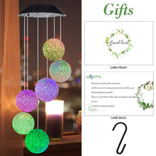 Load image into Gallery viewer, Solar Wind Chime/Crystal bal/Hummingbird - Gifteee Unique & Unusual gifts, Cool gift ideas