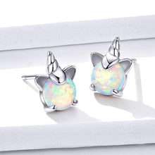 Load image into Gallery viewer, Opal Unicorn Stud Earrings - Gifteee Unique & Unusual gifts, Cool gift ideas