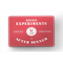 Load image into Gallery viewer, Dangerous Experiments for After Dinner: 21 Daredevil Tricks to Impress Your Guests - Gifteee Unique & Unusual gifts, Cool gift ideas