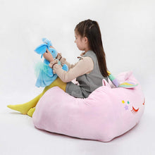Load image into Gallery viewer, Unicorn Bean Bag Storage Bag - Gifteee. Find cool &amp; unique gifts for men, women and kids
