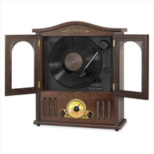 Load image into Gallery viewer, Victrola Wood Wall Mount Turntable with CD and Bluetooth - Gifteee Unique & Unusual gifts, Cool gift ideas