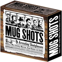 Load image into Gallery viewer, Mug Shots - 6 Piece Shot Glass Set of Famous Gangster Mugshots - Gifteee Unique & Unusual gifts, Cool gift ideas