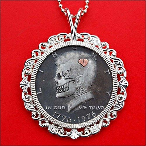 US 1776 ~ 1976 Bicentennial Kennedy Half Dollar Hobo Coin - Gifteee...