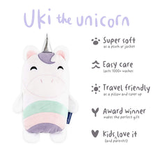 Load image into Gallery viewer, Cubcoats Uki The Unicorn - 2-in-1 Transforming Hoodie and Soft Plushie - Gifteee Unique & Unusual gifts, Cool gift ideas