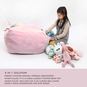 Unicorn Bean Bag Storage Bag - Gifteee. Find cool & unique gifts for men, women and kids