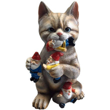 Load image into Gallery viewer, Mischievous Cat Garden Gnome - Gifteee Unique & Unusual gifts, Cool gift ideas