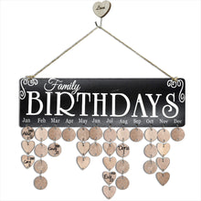 Load image into Gallery viewer, Wooden Family Birthday Reminder Calendar - Gifteee Unique & Unusual gifts, Cool gift ideas