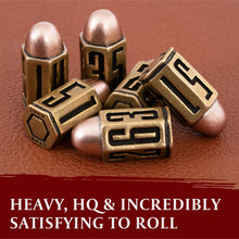 Load image into Gallery viewer, Bullet Metal Dice Set - Gifteee Unique & Unusual gifts, Cool gift ideas