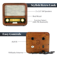 Load image into Gallery viewer, Retro Bluetooth AM/FM Radio Speaker - Gifteee Unique & Unusual gifts, Cool gift ideas
