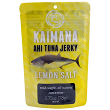 Load image into Gallery viewer, Gourmet Fish Jerky Combo Pack - Meat Maniac Lemon Pepper Swordfish Jerky and Lemon Salt Hawaiin Ahi Tuna Jerky - Gifteee Unique & Unusual gifts, Cool gift ideas