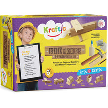 Load image into Gallery viewer, DIY Deluxe Carpentry Woodworking Kit with 6 Projects - Gifteee Unique & Unusual gifts, Cool gift ideas