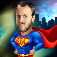 Load image into Gallery viewer, Custom Superhero Portrait from your photo - Gifteee Unique & Unusual gifts, Cool gift ideas