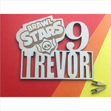 Load image into Gallery viewer, Personalized inspired Brawl stars cake topper - Gifteee Unique & Unusual gifts, Cool gift ideas