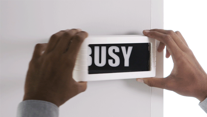 What a cool gift idea a "Do no disturb" smart sign for working at home