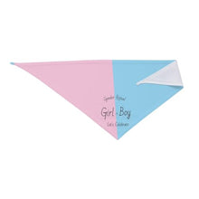 Load image into Gallery viewer, Gender Reveal Dog Bandana – "Boy or Girl" Pet Photo Prop

