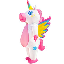 Load image into Gallery viewer, Inflatable Unicorn Costume – Funny Blow-Up Adult Halloween Suit
