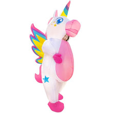 Load image into Gallery viewer, Inflatable Unicorn Costume – Funny Blow-Up Adult Halloween Suit
