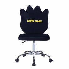 Load image into Gallery viewer, Badtz-Maru Vanity Chair – Black Swivel Makeup Chair with Wheels
