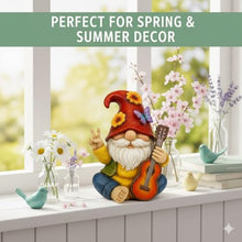 Load image into Gallery viewer, Rock &amp; Roll Guitar Gnome Statue – Funny Musician Lawn &amp; Desk Figurine
